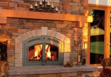 A fireplace that had chimney installation services in Meadville, PA