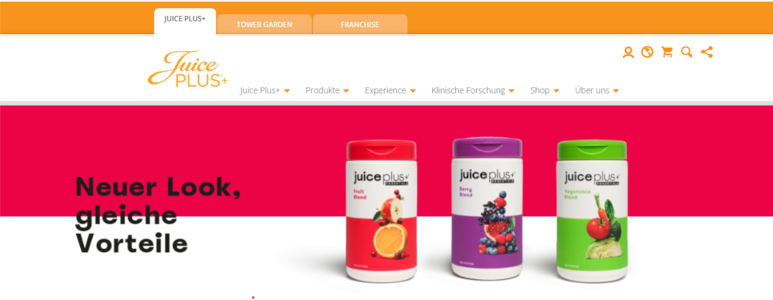 Homepage Juice Plus