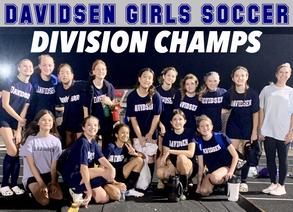 Davidsen Girls Soccer Division Champs