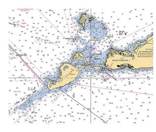 Custom Chart of Cuttyhunk Island Massachusetts