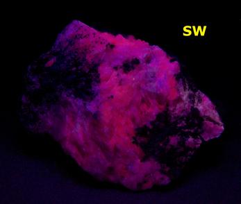 Fluorescent Calcite Mineral Hill Mine, Carroll Co., Md