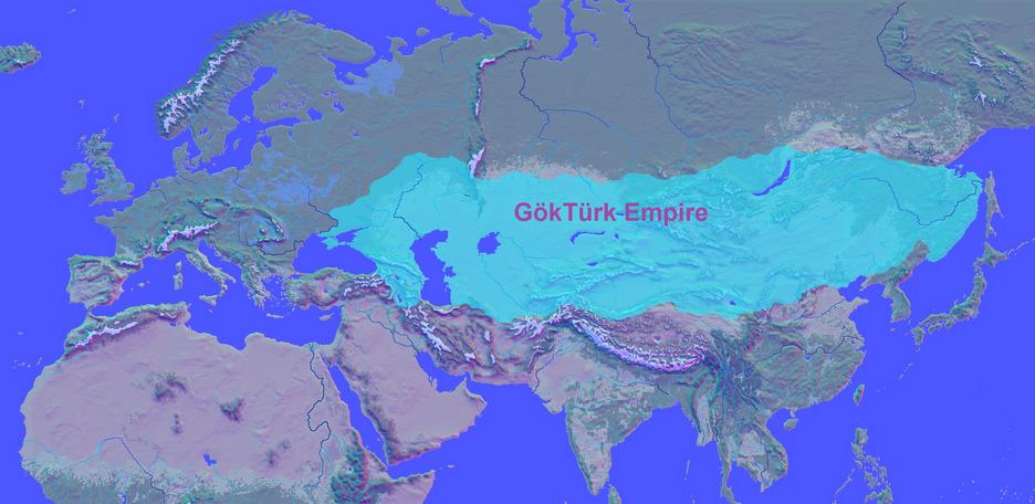 Gokturk Empire Map - Bahadir Gezer