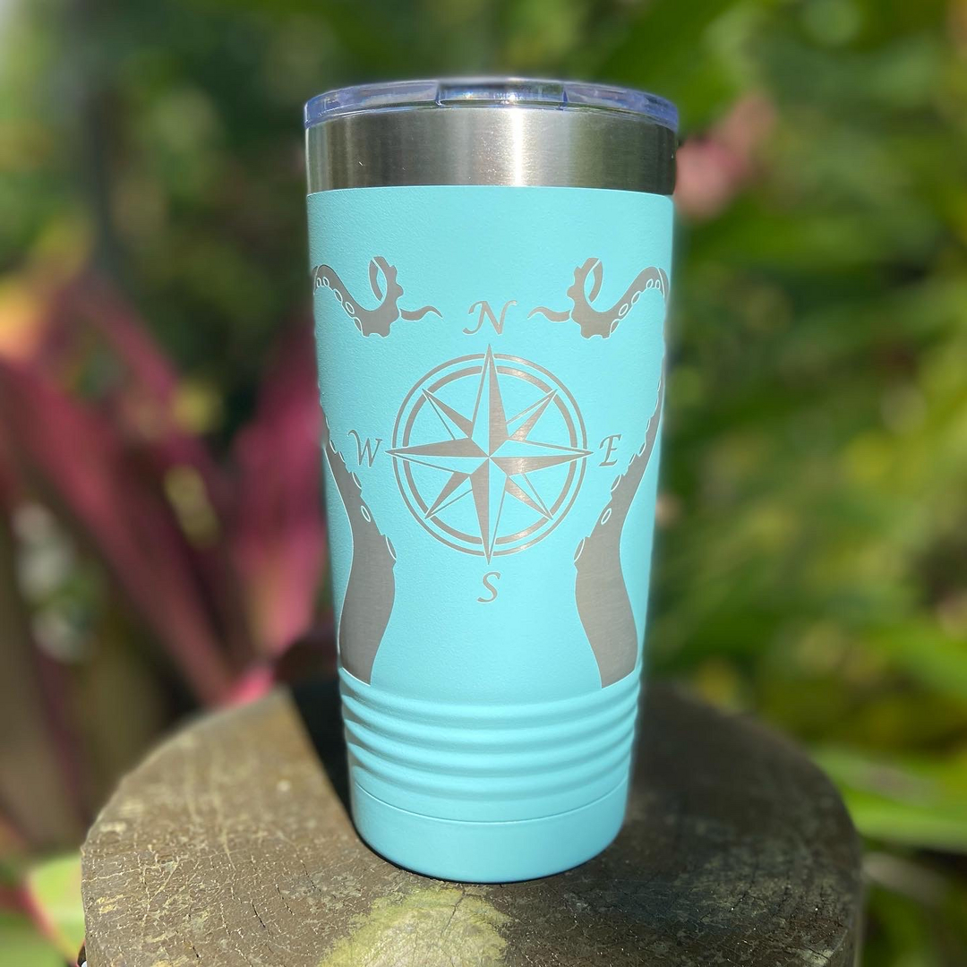 Naked Stainless Steel YETI etching - Finished Creations