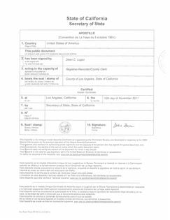 California State Apostille