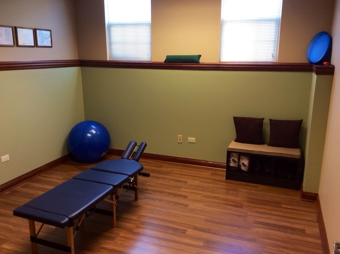 physical therapy and treatment room
