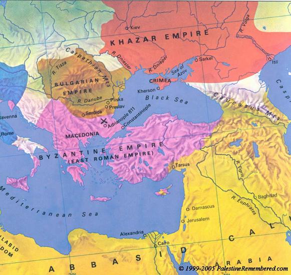Khazar Empire Map - Bahadir Gezer