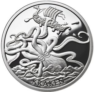 The Kraken 1oz Anonymous Mint .999 Silver Round 