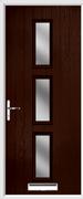 3 Square Composite Door obscure glass