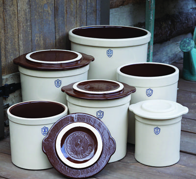 R&H Homestead Stoneware™ Crocks with Lids