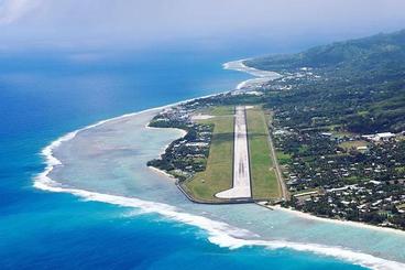 Birds Eye view of Rarotonga Airport