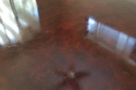 charcoal red decorative concrete floor