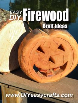 Easy DIY Firewood crafts from www.DIYeasycrafts.com