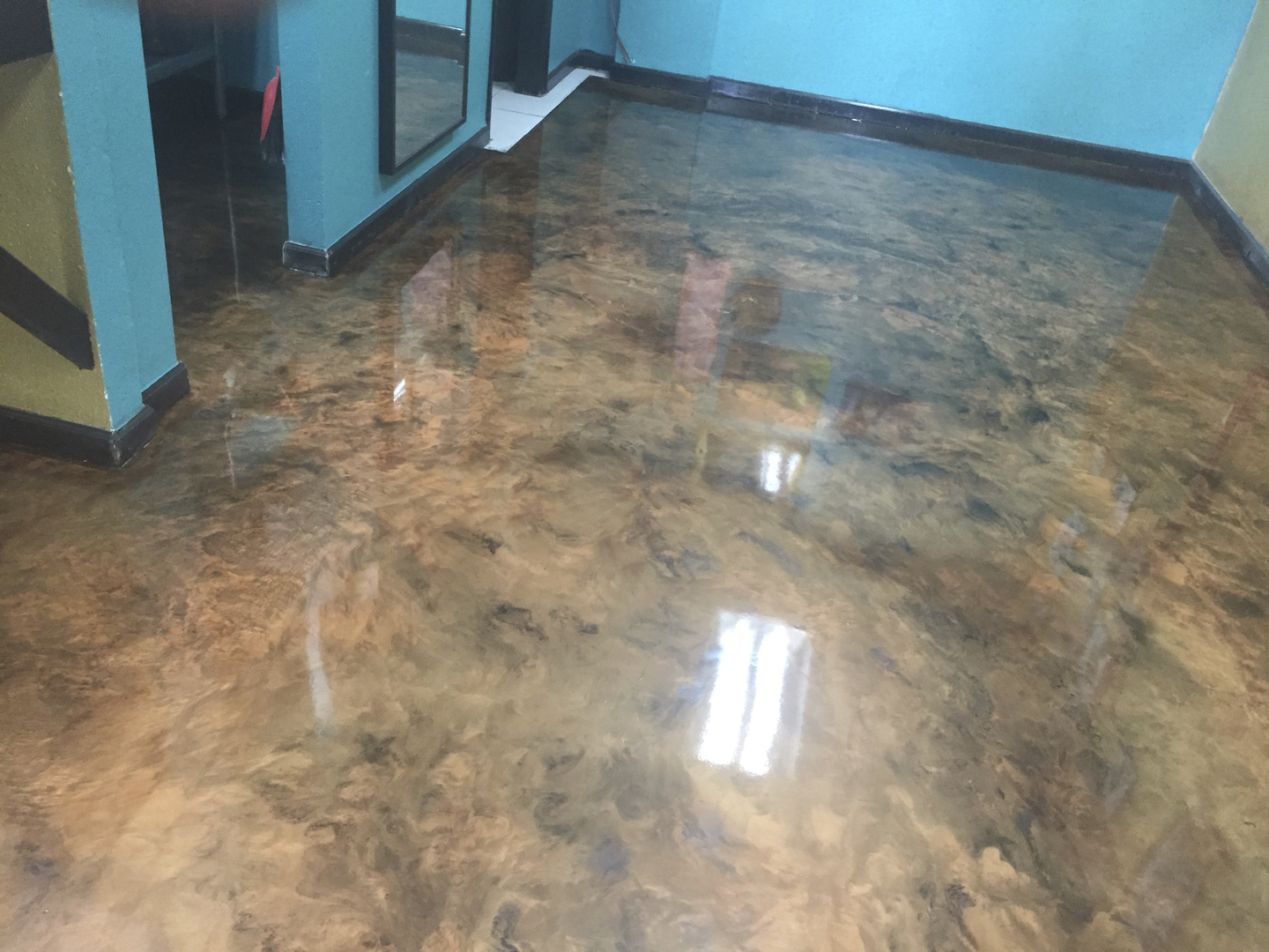 Staining Concrete Floors Indoors Acid Staining Concrete