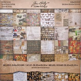 Idea-Ology Paper Stash Kraft Metallic Paper Pad 8x8 36/Pkg Confections