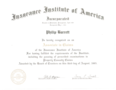 Phil Barrett AIC Certificate