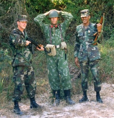 Russian "Red Dawn" Soldier, OPFOR, US Army in BDU's circa 1988