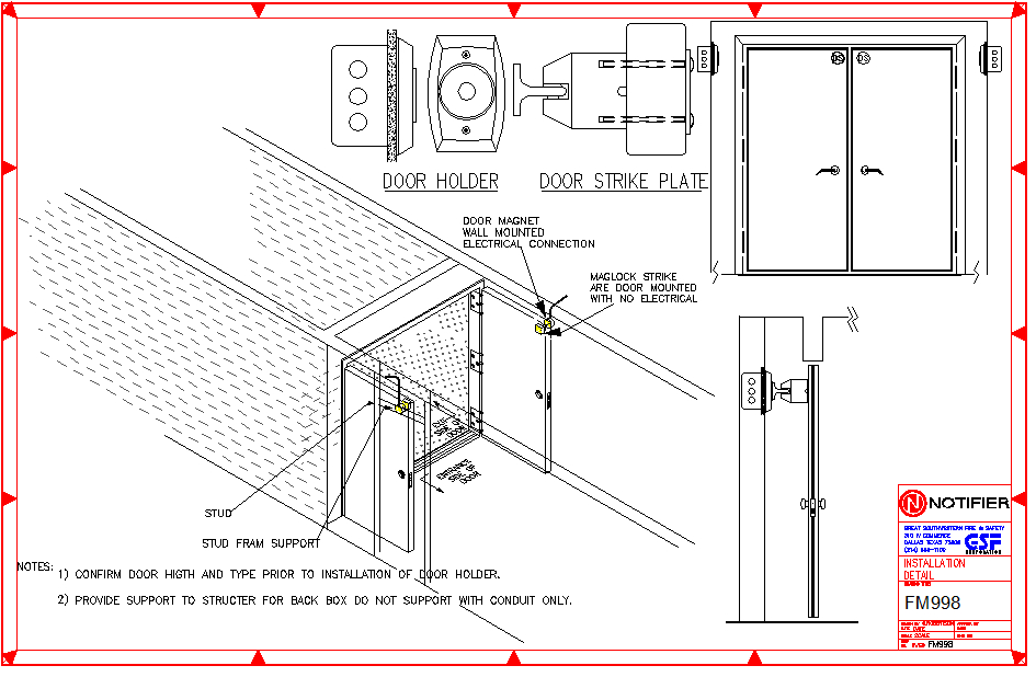 Doormerica 2100 Electro Magnetic Door Holder