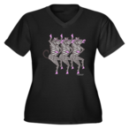 purchase a t-shirt with a chorus line of dancing zebras at my cafepress shop annhansonart