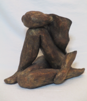 Sculpture, clay sculpture, woman sculpture