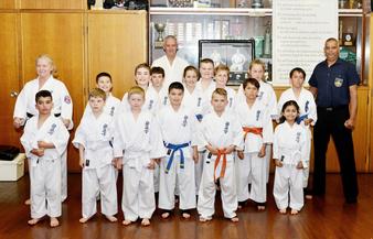 Kyokushinkai Karate Gymea Dojo Class Photo with Instructors