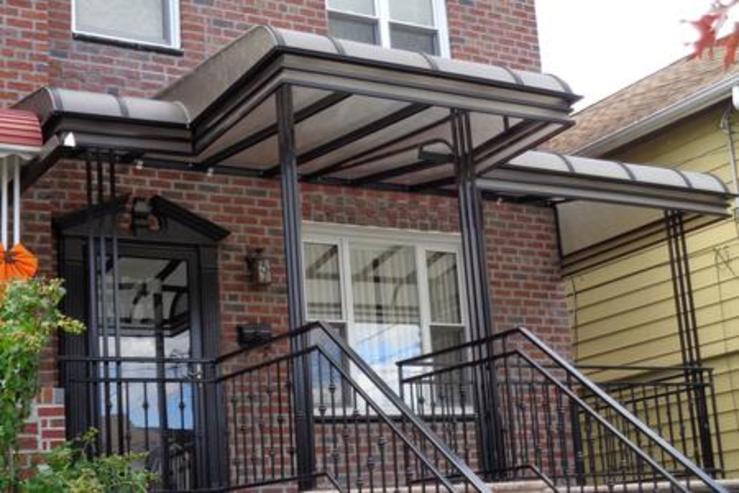 plastic type of awning made for a porch