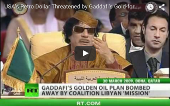 Image result for gaddafi and saddam challenged petrodollar