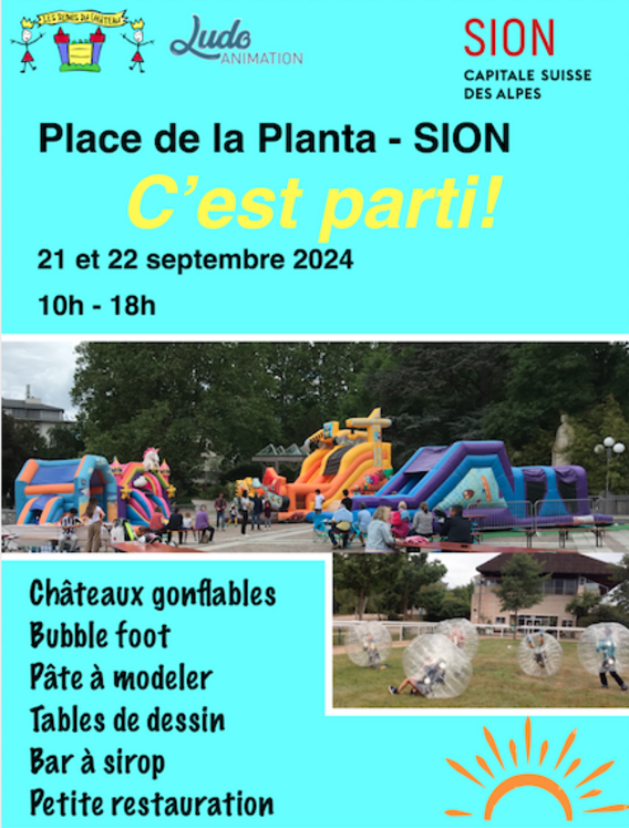 C'est Parti chateaux gonflable la planta sion