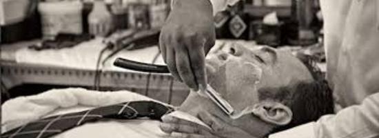 Man getting Straight Razor Shave