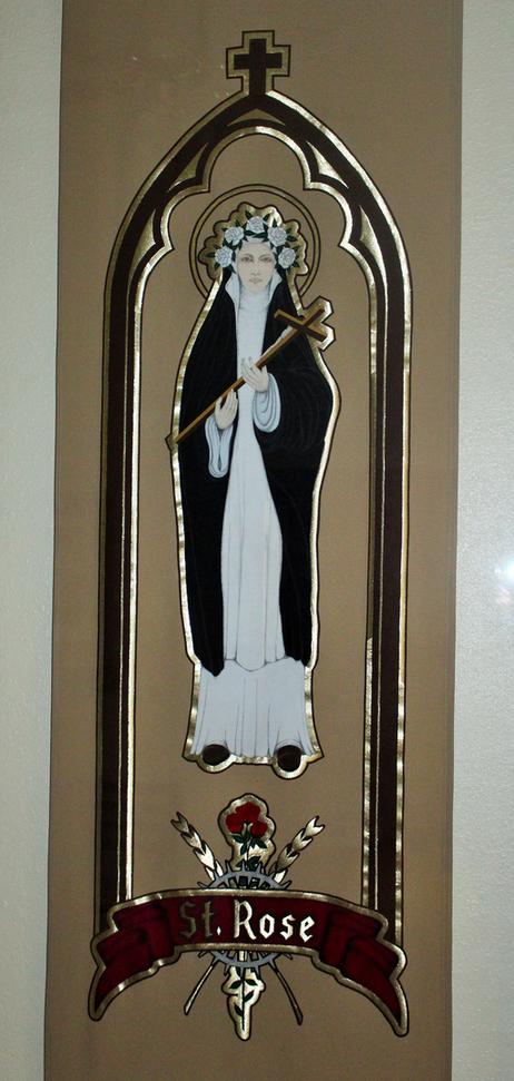 St. Rose of Lima Tapestry by Frank Casha