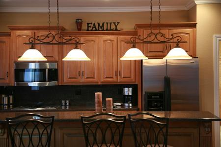 Kitchen island new wood cabinets kitchen remodel custom lighting kitchen bar Parker Colorado