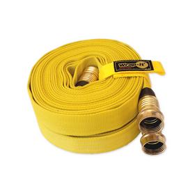 Pack of 2 FIRE Hose, 3/4IN.X 25 FT. with Quick-Strap Cord Wraps, Yellow, 250
