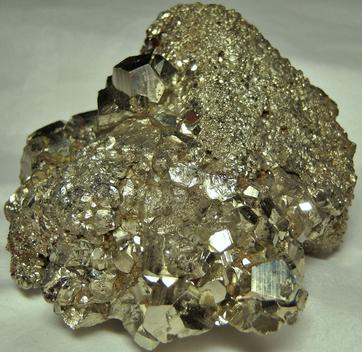 Golden pyritohedral Pyrite crystals, galena, quartz, Huanzala Mine, Huallanca District, Dos de Mayo Province, Huanuco Department, Peru, ex Rutgers Geology Museum