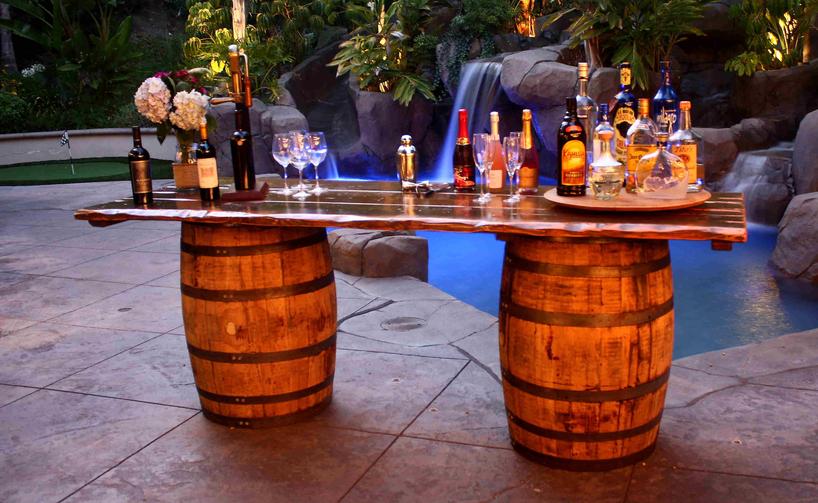 Rustic parties Barrel Bars Southern California weddings Orange County