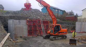 WHD Plant Ltd Retaining Wall Shetland