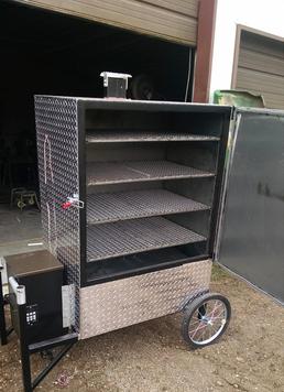 Custom shop pellet smoker