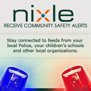 Sign up for Nixle community alerts.