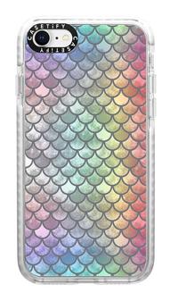 rainbow mermaid scales phone case