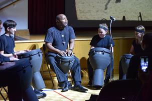 Fun drum circle!
