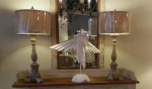 Plaster Angel classical style in plaster of Paris by Jamey Alexander artist