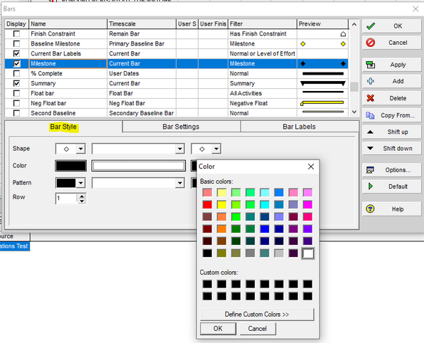 You can use different milestone shapes in Primavera P6