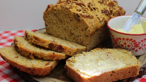 Bacon Cheddar Beer Batter Bread Recipe, Noreen's Kitchen