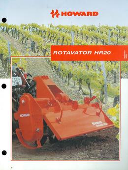 Howard Rotavator Model HR20 Brochure