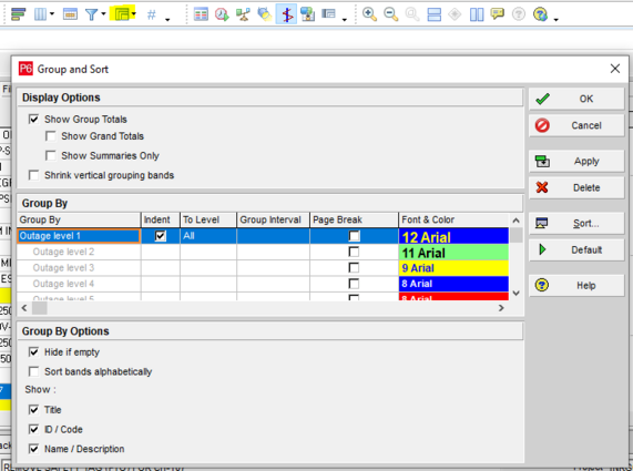 Use Primavera P6 activity codes to group and sort