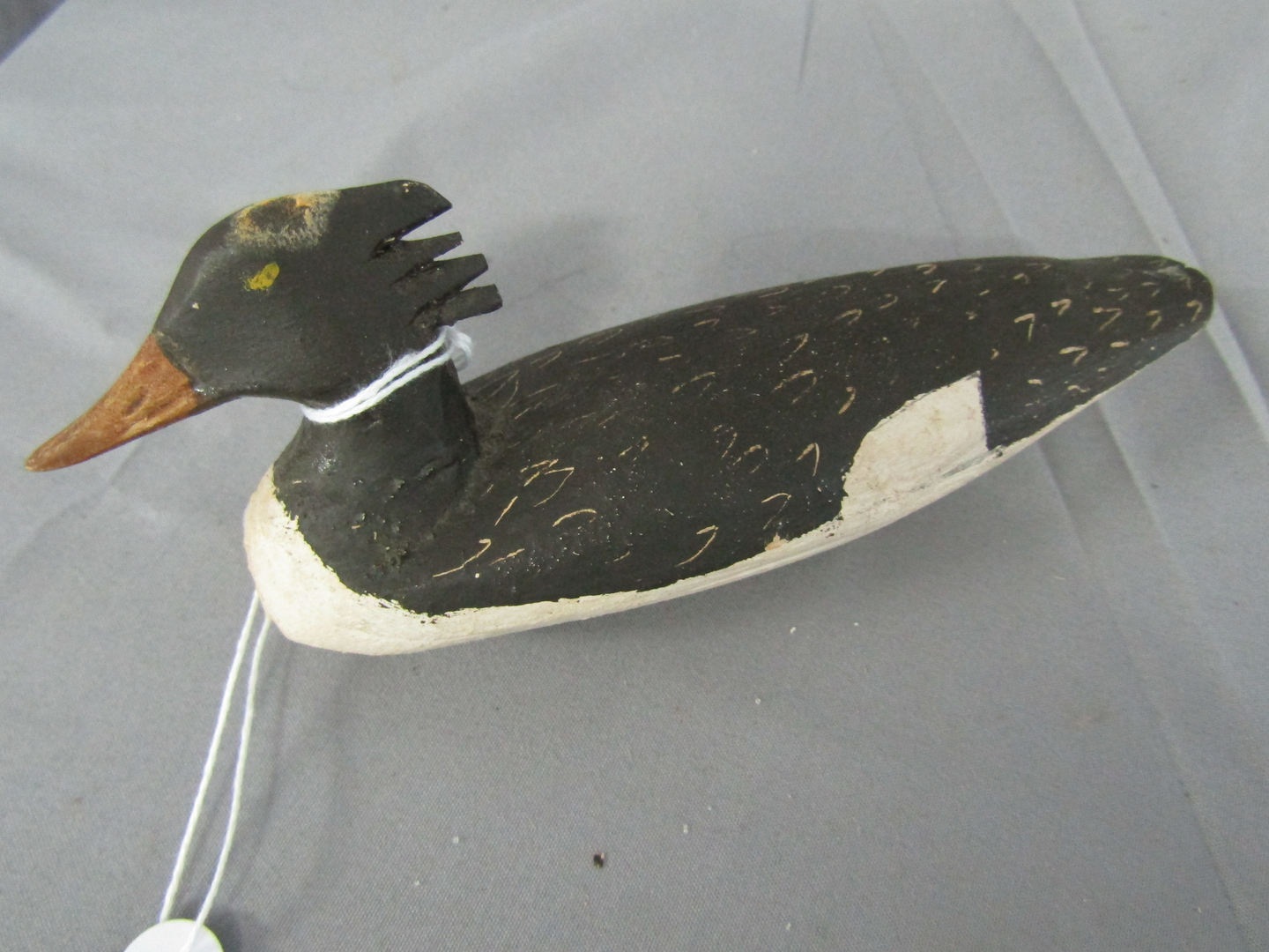 Sold at Auction: NICK TRAHAN MALLARD DRAKE DECOY Painted eyes. Carved bill.  Upswept tail. Branded JH N.O. LA. Minor gunning wear. Length 15. Prove