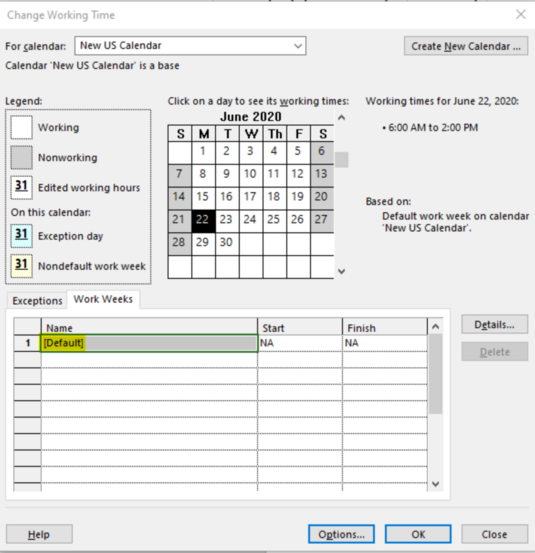 Creating Special Calendars in MS Project to Run Your Project More