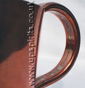 Copper rum measure-Round-Royal Navy-handle seam