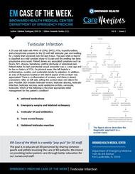 Testicular Infarction, Esteban Rodriguez, EM