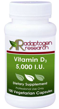 Adaptogen Research, Vitamin D3 5000 Vegetarian Capsules