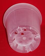 clear plastic orchid pot 6 inch round holes UV