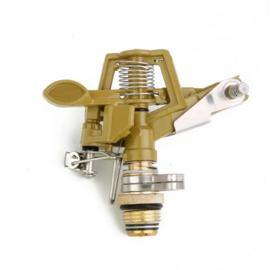 1/2" Brass Impact Sprinkler Adjustable 0-360 Degrees Impulse Sprinkler Head